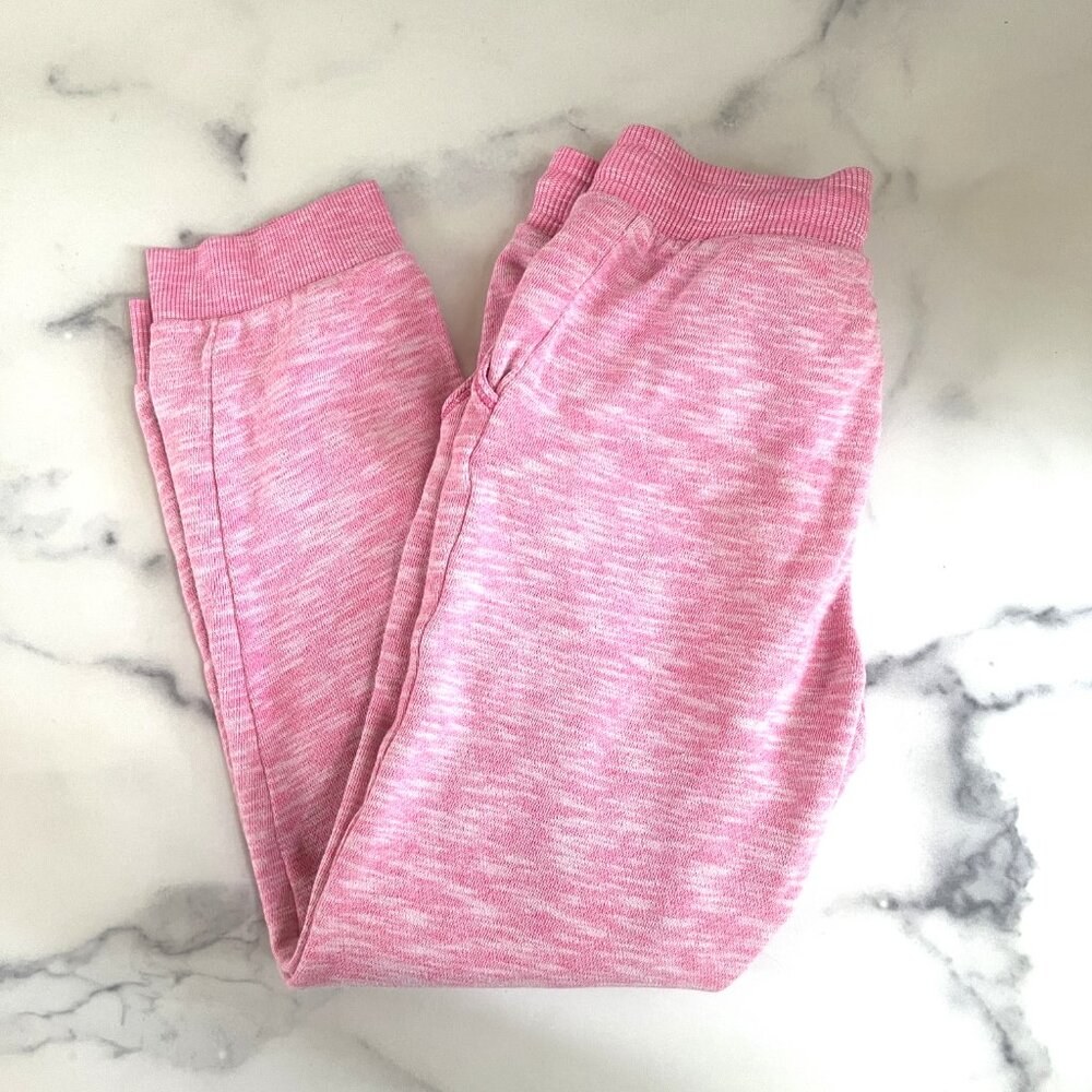 H&M Girls Space Dye Joggers, Blush Pink, Size 7/8